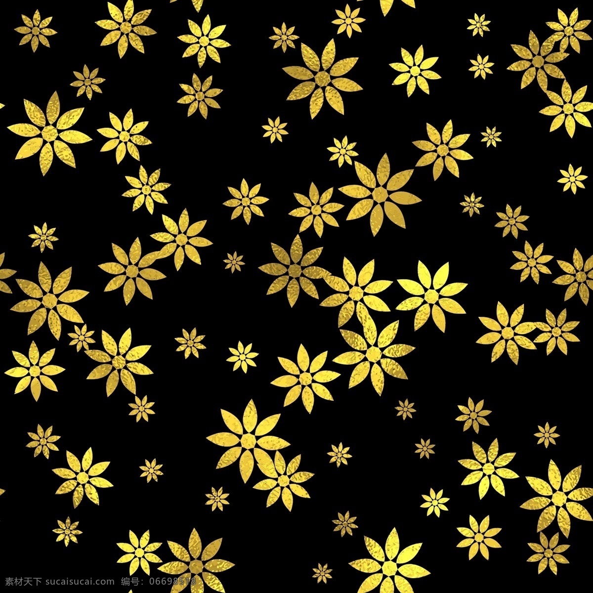 金色花朵背景 底纹 背景 金色 花朵