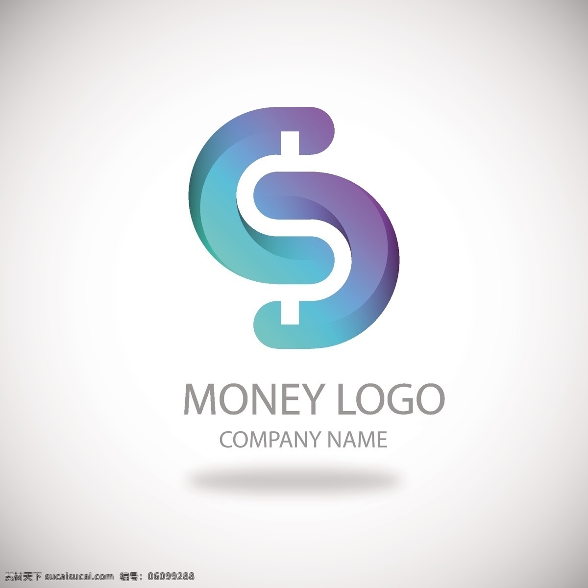 现代 金钱 商标 概念 logo 模板 蓝色 美元符号 logo模板 金钱商标