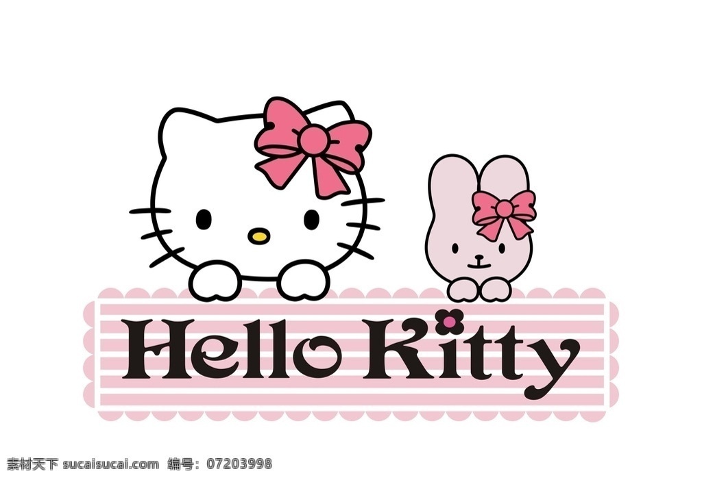 hello kitty猫 丝印 彩印 彩印图案 丝印图案 t恤 t恤图案 萌萌 卡通 动漫动画 卡通车贴 矢量 矢量图制作 个性化设计 图案