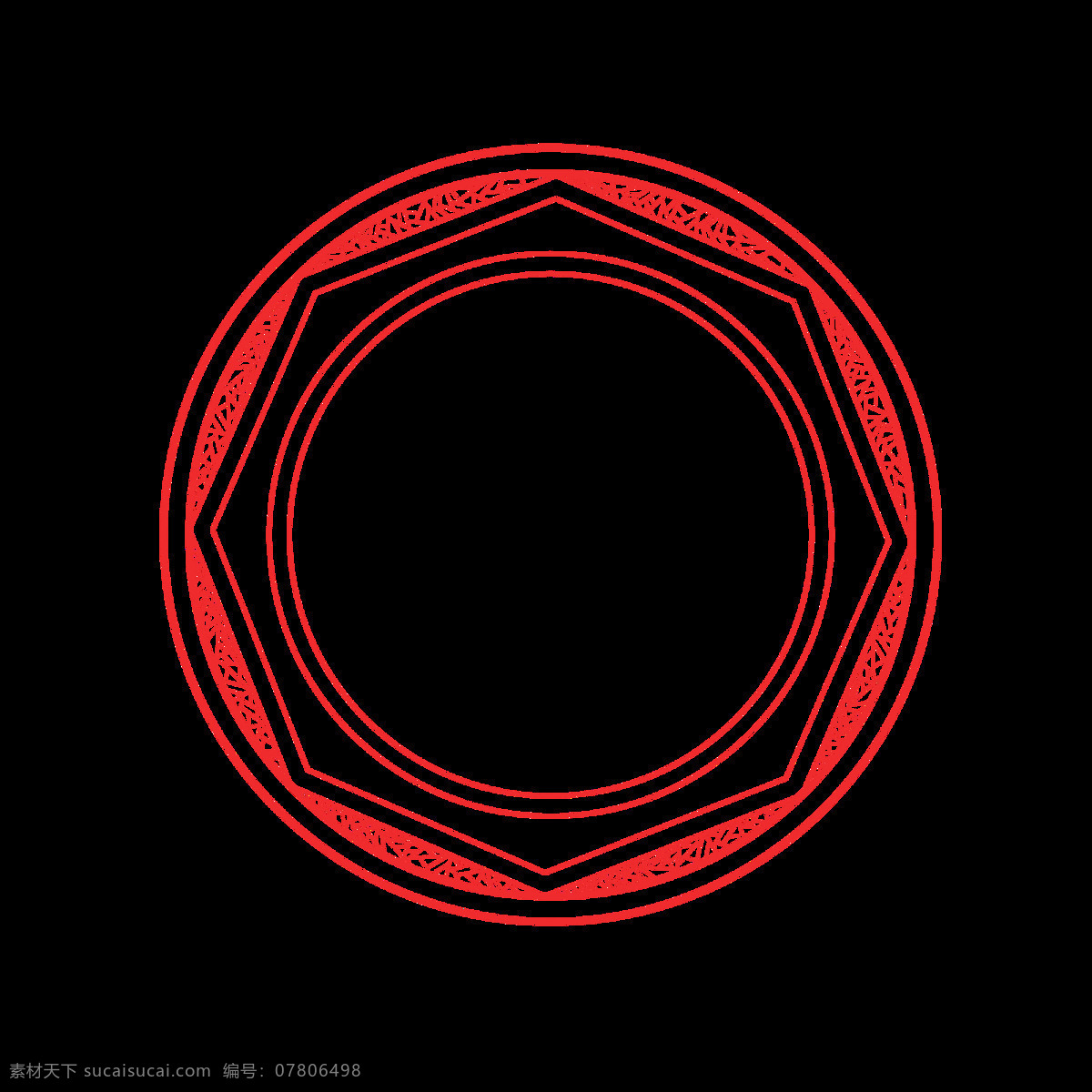 中国 风 喜庆 边框 元素 复古 古典 图案 红色 中国风 元素设计 圆框