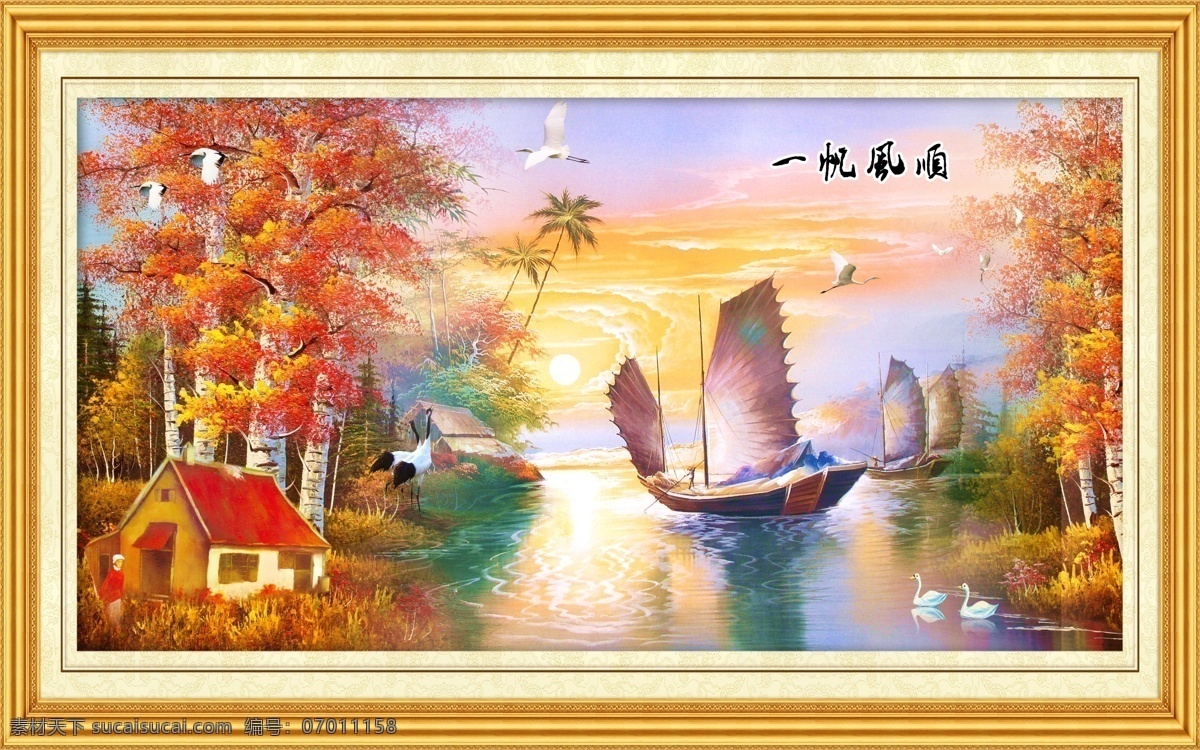 油画 风景 欧式油画 装饰画 壁画 油画风景 风景画 风景油画 艺术 西方油画 分层