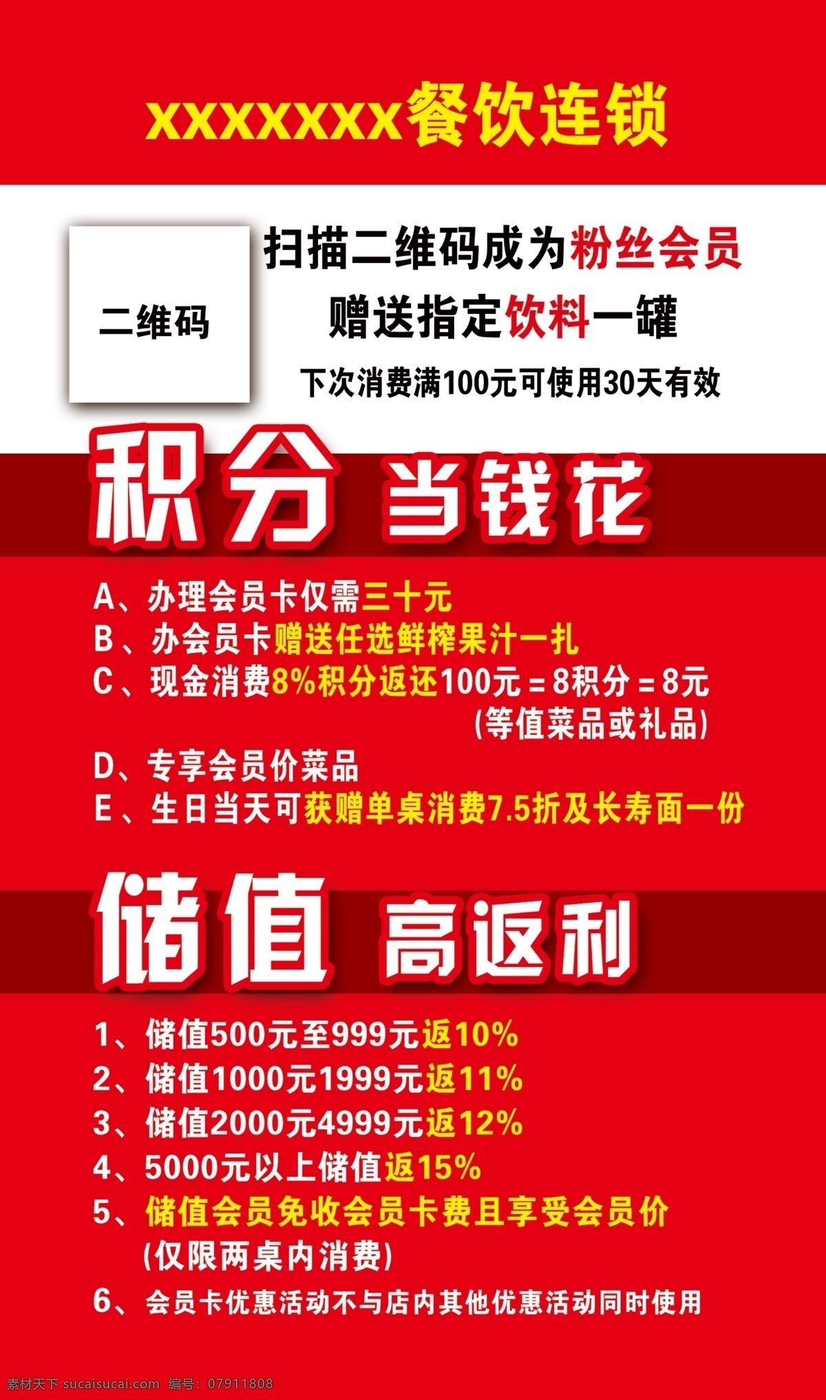 扫 二维码 成为 会员 扫码成为会员 餐饮 连锁 积分 返利