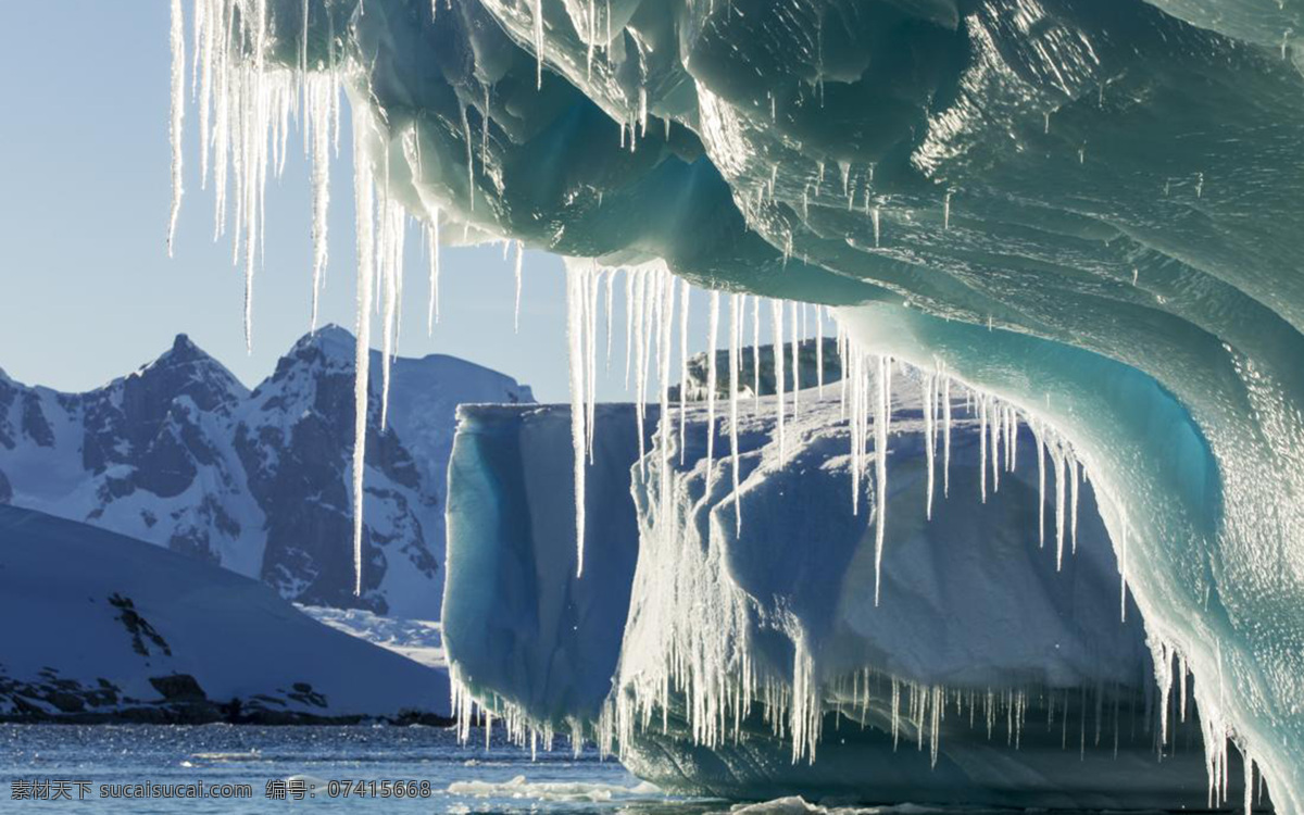 南极冰川风景 唯美 风景 冰川 冰雪 大自然 企鹅 南极 白色 自然景观 自然风景