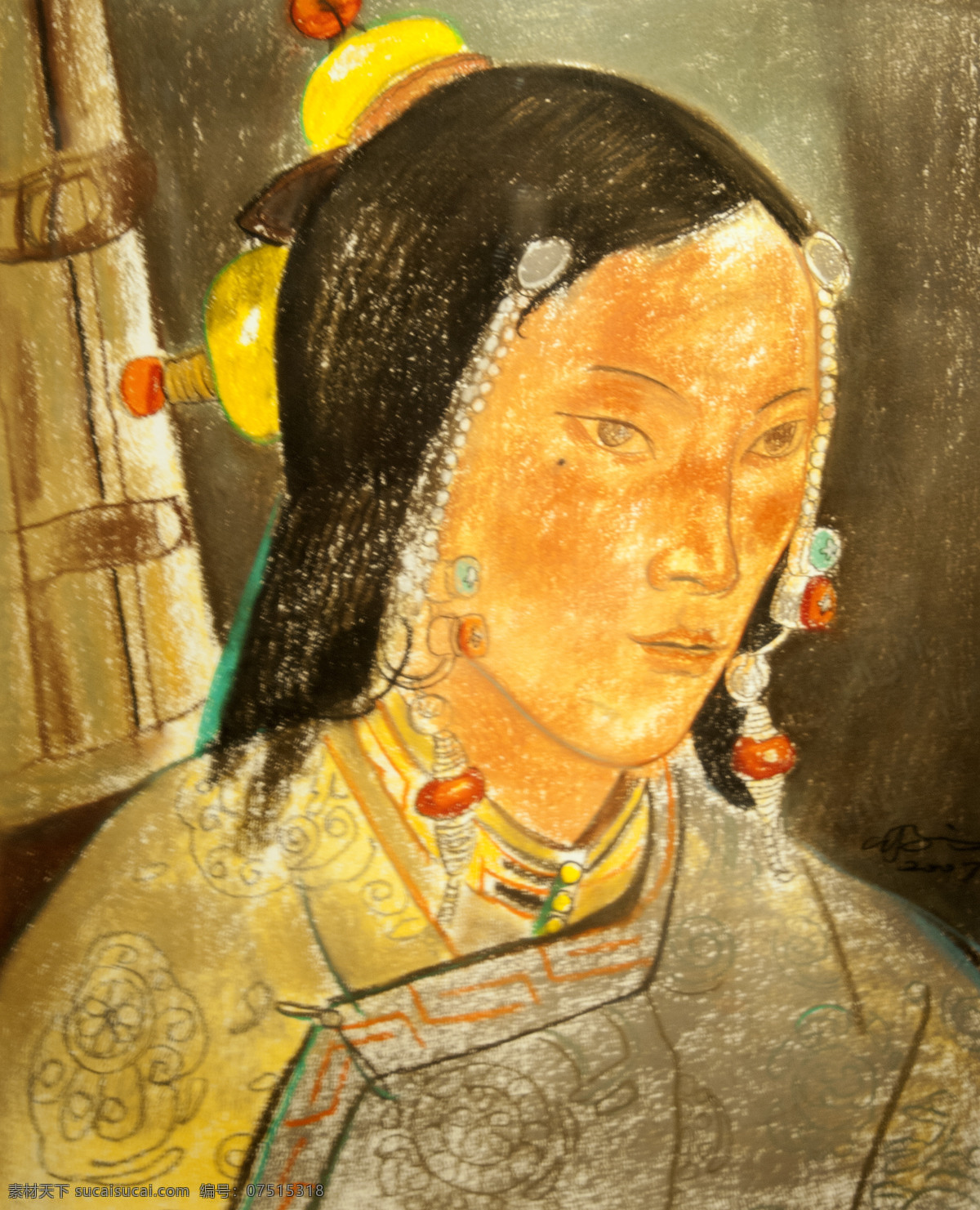 藏族 当代艺术 绘画 绘画书法 人像 文化艺术 西部 高原 人 设计素材 模板下载 高原人 西藏 中国西部 中国油画 写实绘画 中国当代绘画