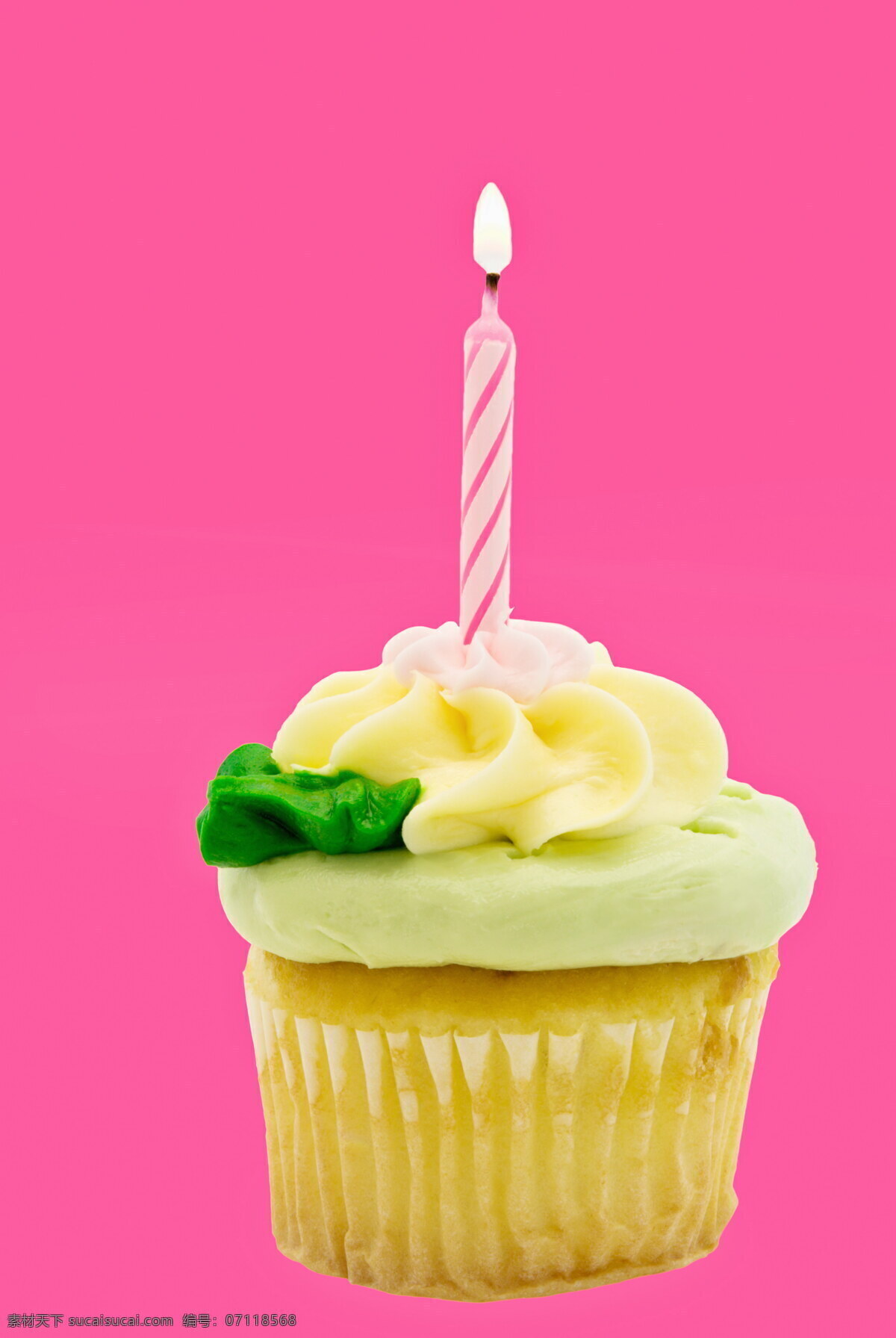 黄色蛋糕 黄色 蛋糕 糕点 奶油蛋糕 生日蛋糕 花朵 彩色蛋糕 盘子 蜡烛 其他类别 餐饮美食 粉色