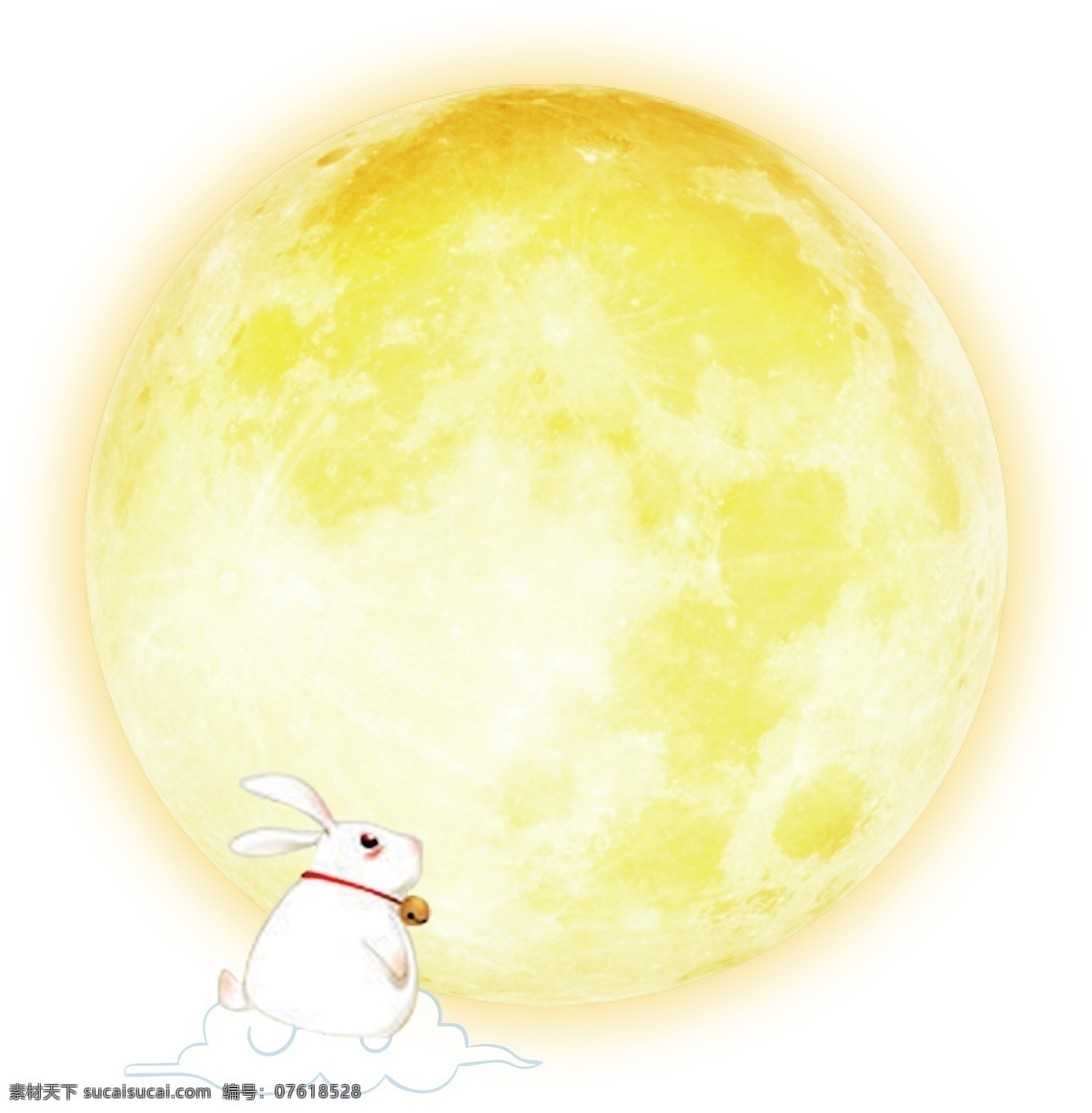 中秋 装饰 月亮 兔子 元素 中秋节 中秋佳节 玉兔 装饰图案 圆月 装饰月亮