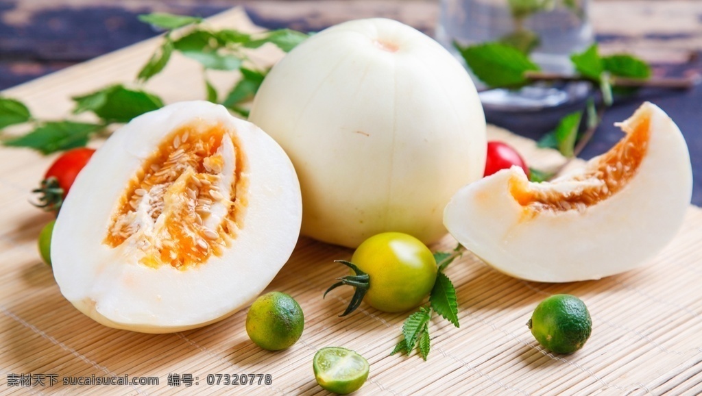 香瓜 甜瓜 鲜果 水果 有机水果 绿色水果 农副产品 生物世界