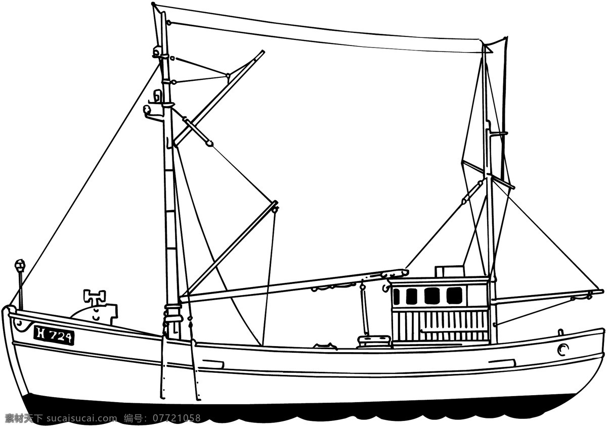 矢量船只 水上交通 矢量素材 格式 eps格式 设计素材 船的世界 交通运输 矢量图库 白色