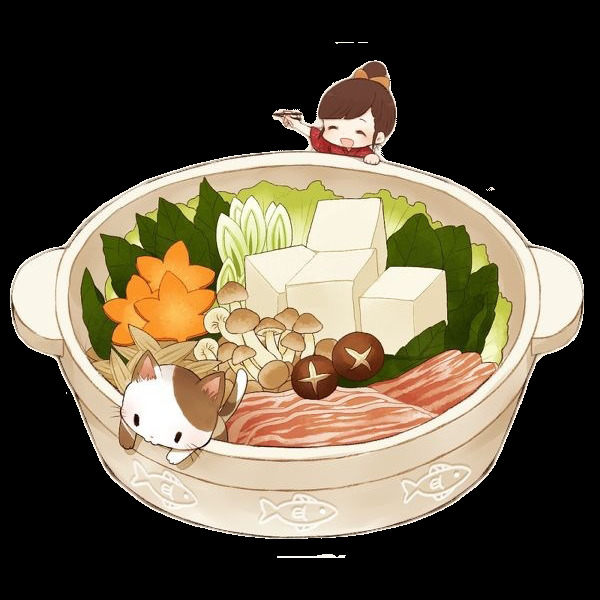 香菇 豆腐 食物 砂锅 卡通 火锅 火锅素材 卡通火锅 矢量火锅 手绘火锅 卡通人物 动漫动画 手绘素材 蔬菜素材
