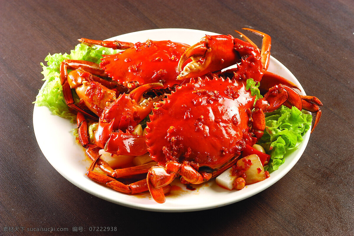 极品蟹肉 红烧蟹 传统美食 餐饮美食