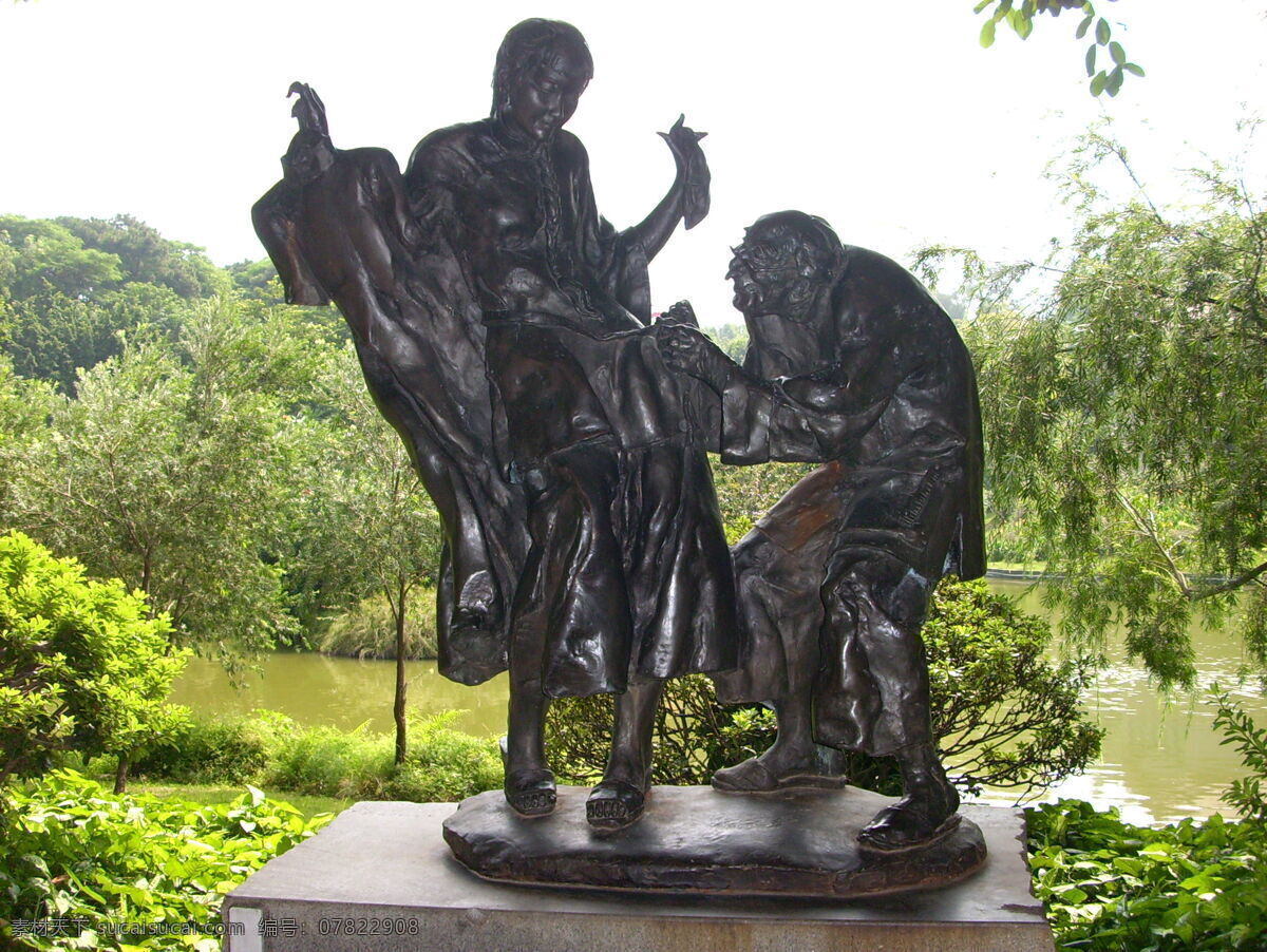 雕塑公园人物 雕塑公园 人物 广州雕塑公园 雕刻 黑色 铜色 历史人物 历史文化 原创摄影 高清图片 雕塑 建筑园林
