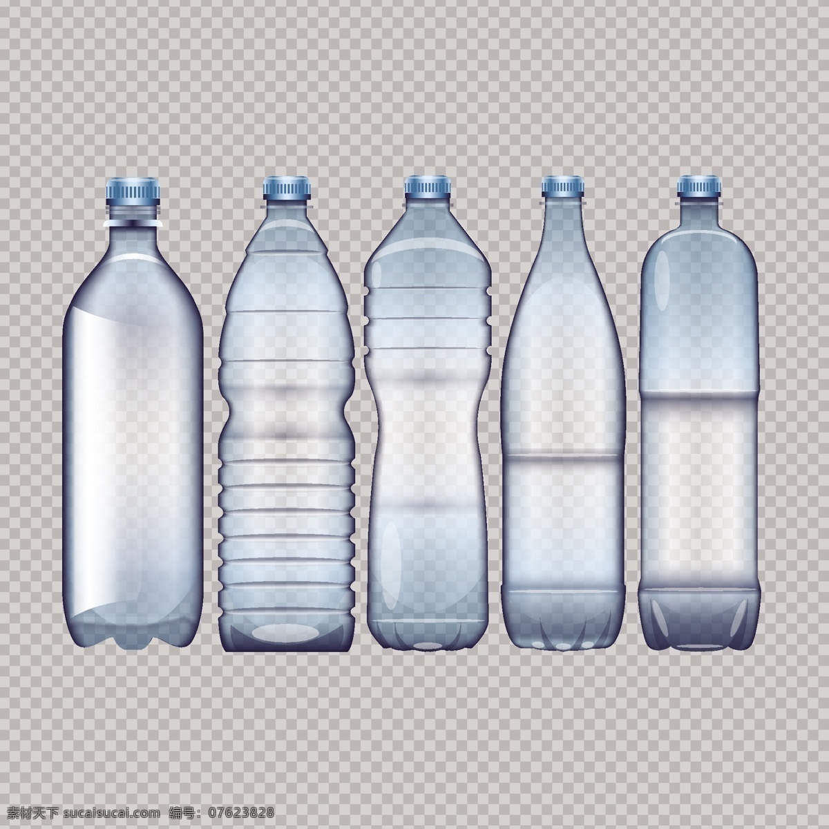 矢量 包装 塑料瓶 矢量包装 塑料瓶包装 矿泉水 瓶子