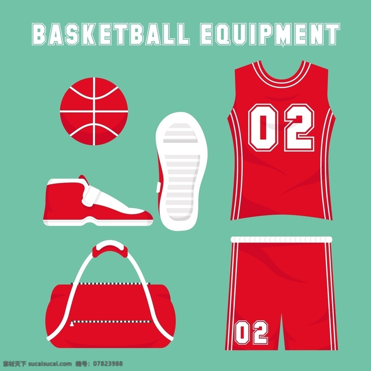 平篮球设备 运动 健身 篮球 红 平 包 衣服 游戏 队 网球 t恤 球 篮 裤子 元素 设备 环 青色 天蓝色