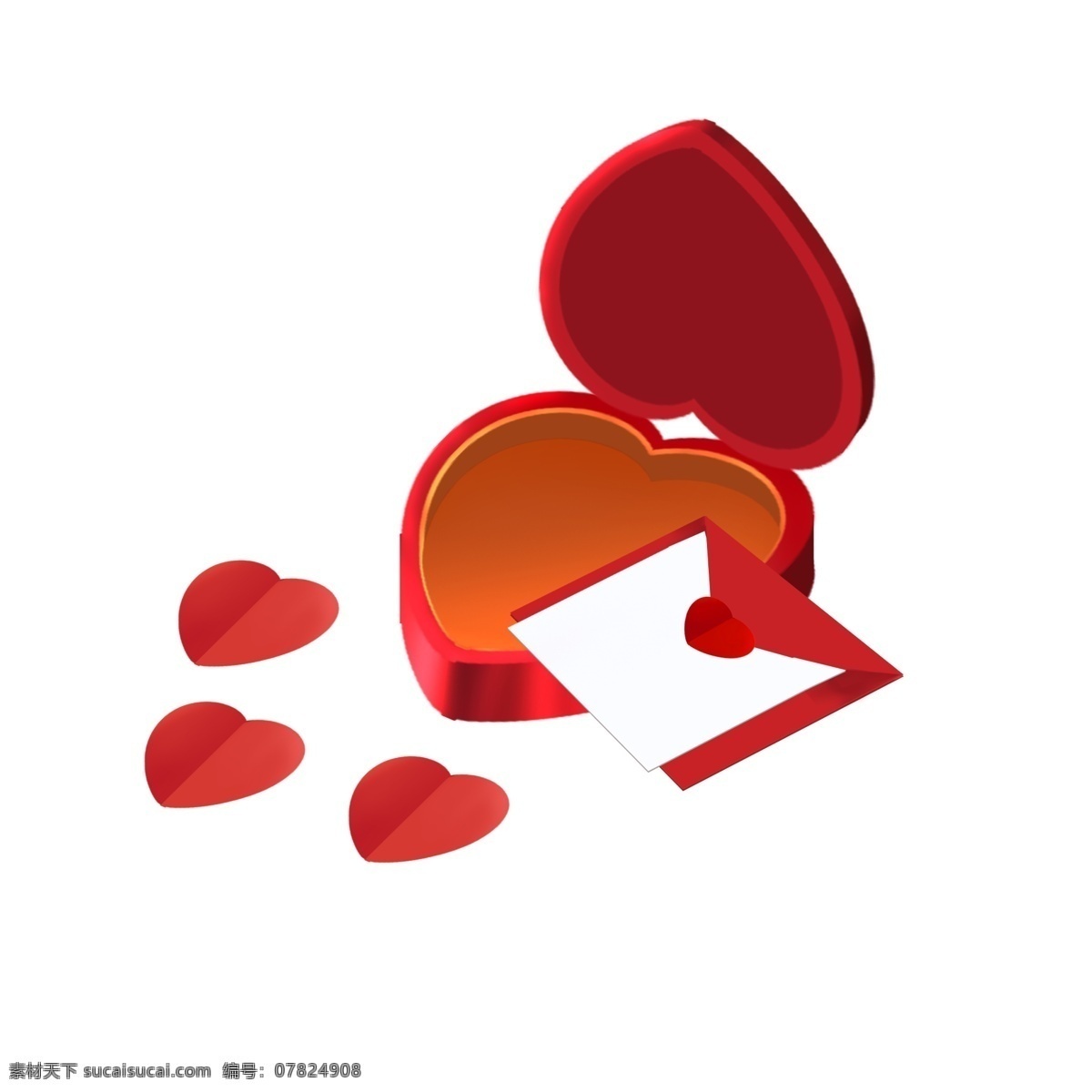 爱心 气球 礼物 盒 插画 红色的盒子 爱心气球 卡通插画 气球插画 爱情插画 礼物插画 爱心的盒子