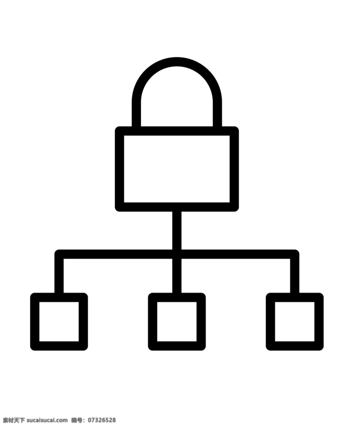 灯具卡通图标 灯具 电灯泡 黑色线描