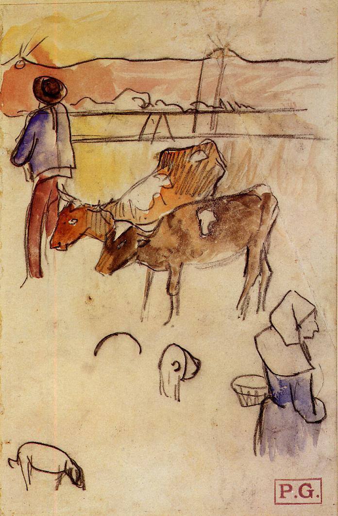 gauguin 后 印象主义 风景 人物 田园 自然 静物 油画 装饰画 法国 画家 保罗 高更 paul 家居装饰素材