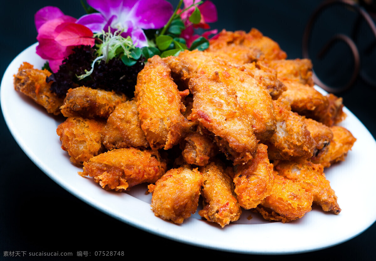 黄金鸡中翅 鸡翅 西餐美食 餐饮美食