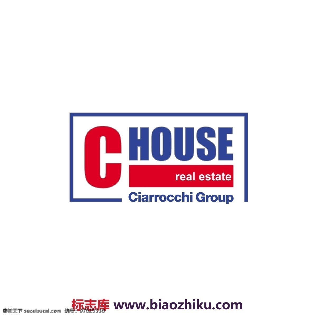 chouseimmobiliare logo 设计欣赏 制造业 标志设计 欣赏 矢量下载 网页矢量 商业矢量 logo大全 红色