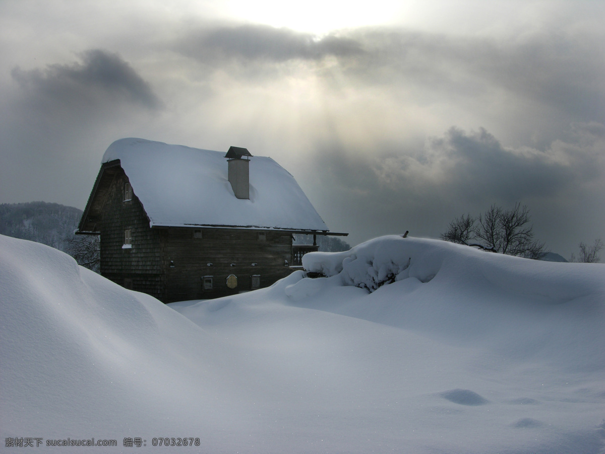 雪景小屋 雪景 雪屋 积雪 大雪 厚雪 小木屋 房子 雪中小屋 自然风光 高清 静 自然景观 山水风景