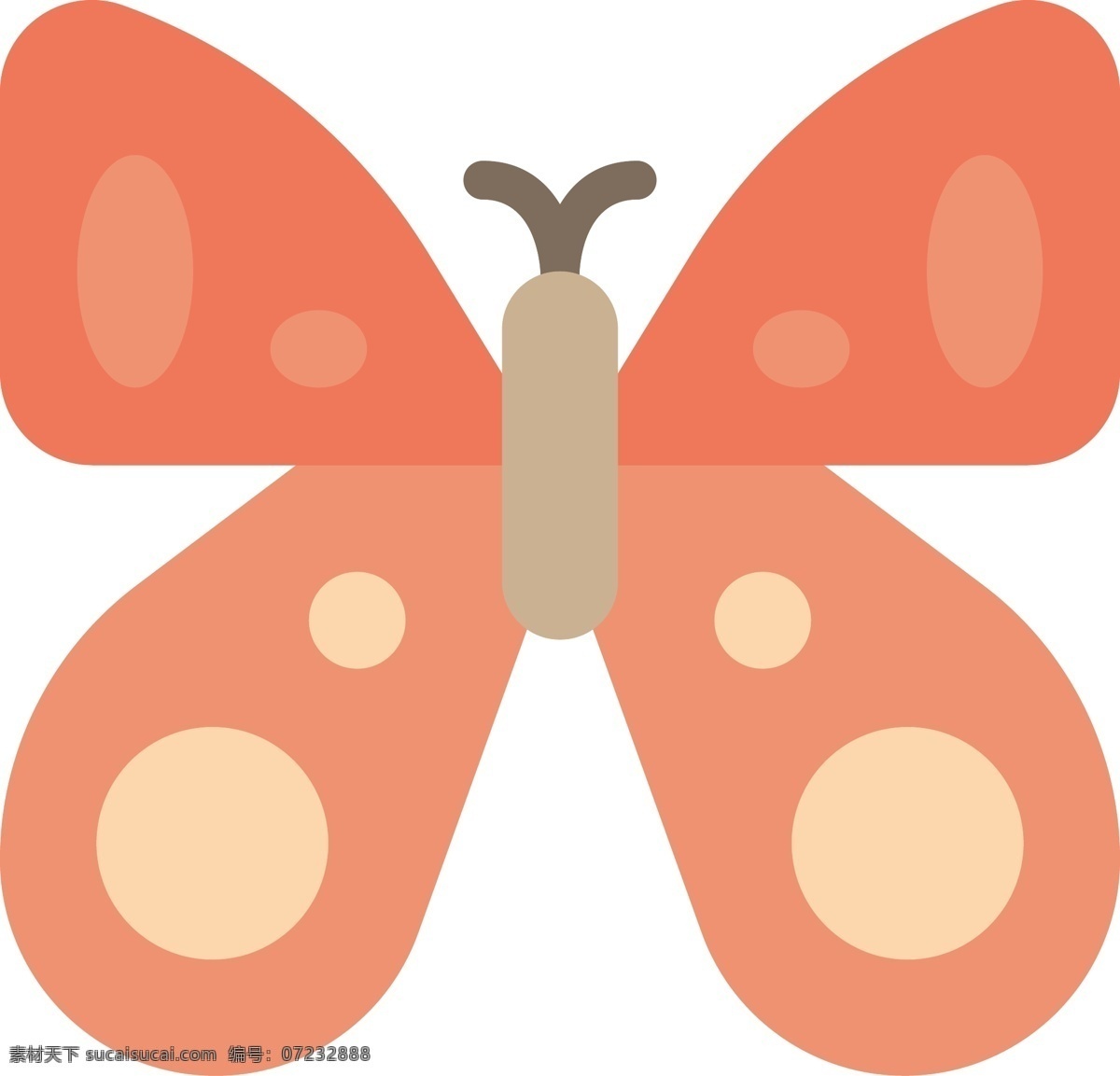 蝴蝶 卡通 免 扣 动物 极简风格 扁平化 图标 矢量图 插画 插图 有趣的 常见生物 昆虫系