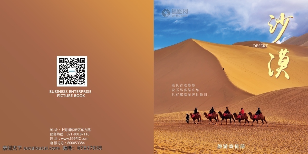 沙漠 风情 旅游 画册 大漠 宣传 画册封面 画册封面设计