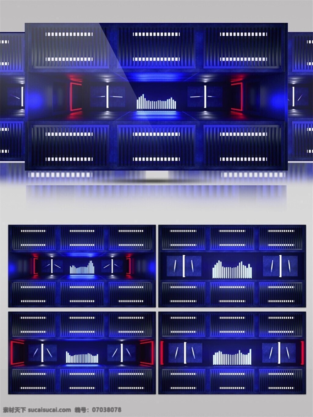 蓝色 科幻 游戏机 视频 机器 节目灯光 科技 前进隧道 视觉享受 唯美背景素材 未来