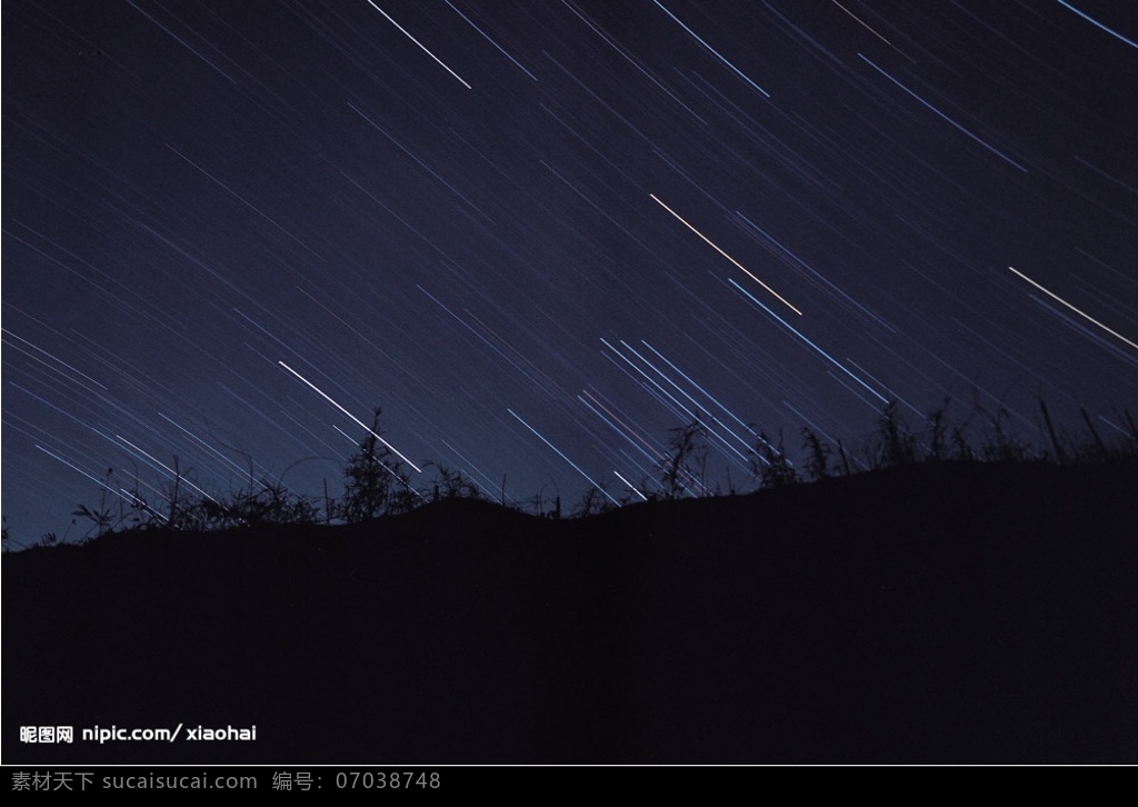 夜空流星雨 宇宙 星空 天空 自然景观 宇宙星空 摄影图库