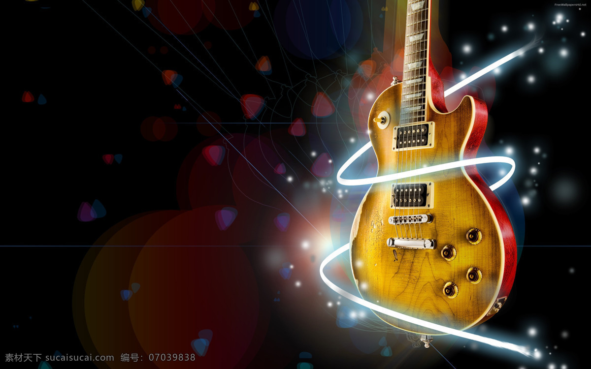 吉他免费下载 光芒 光线 激情 吉他 文化艺术 舞蹈音乐 线条 音乐 激情四射 炫光 电子吉他 psd源文件