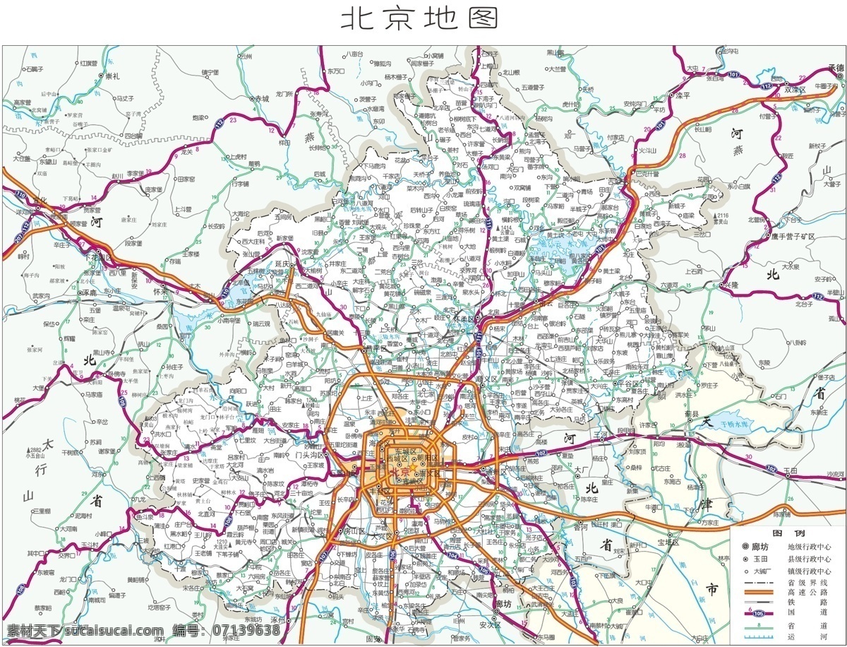 北京地图 aicdr 材料 北京 地图 矢量素材