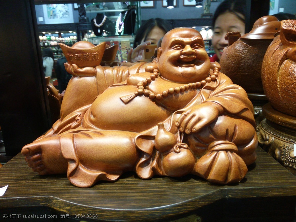 笑佛木雕素材图片下载-素材编号07340368-素材天下图库