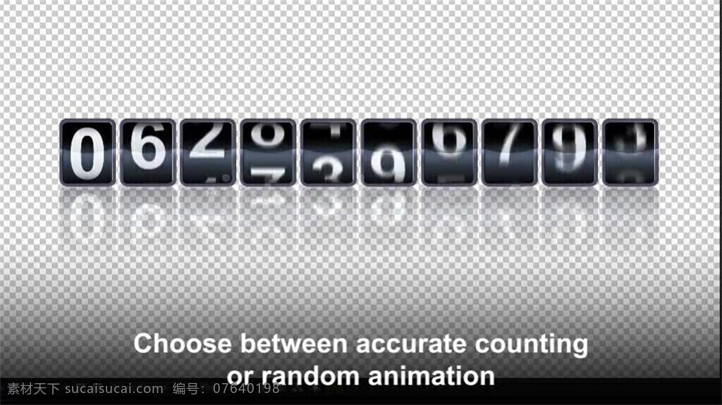 文字 模拟 计数器 动画 视频 视频素材 视频模板 ae素材 高清视频 计算器