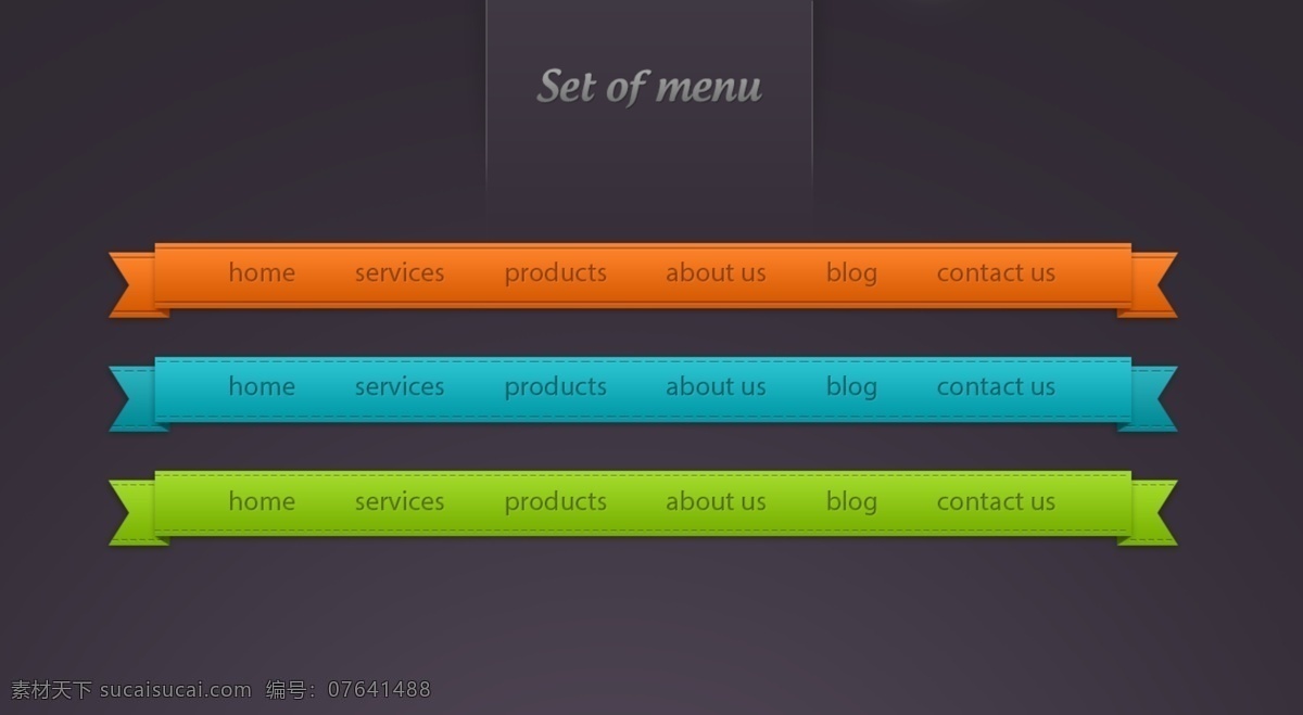 漂亮 ui 丝带 导航 菜单 设置 橙 创意 高分辨率 接口 蓝色的 绿 免费 时尚的 现代的 独特的 原始的 质量 新鲜的 hd 元素 用户界面 ui元素 详细的 资产净值 酒吧导航菜单 丝带导航 带菜单 集 矢量图