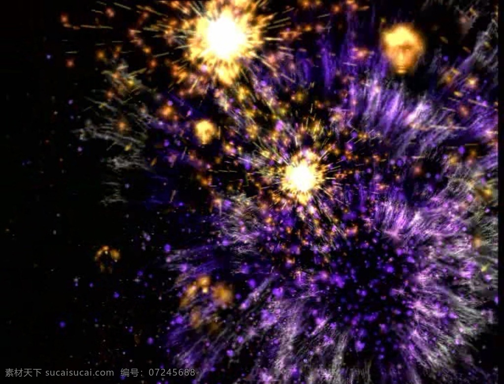烟花 礼花 节日 过年 迸发 多媒体 影视编辑 视频 模板 影视 avi