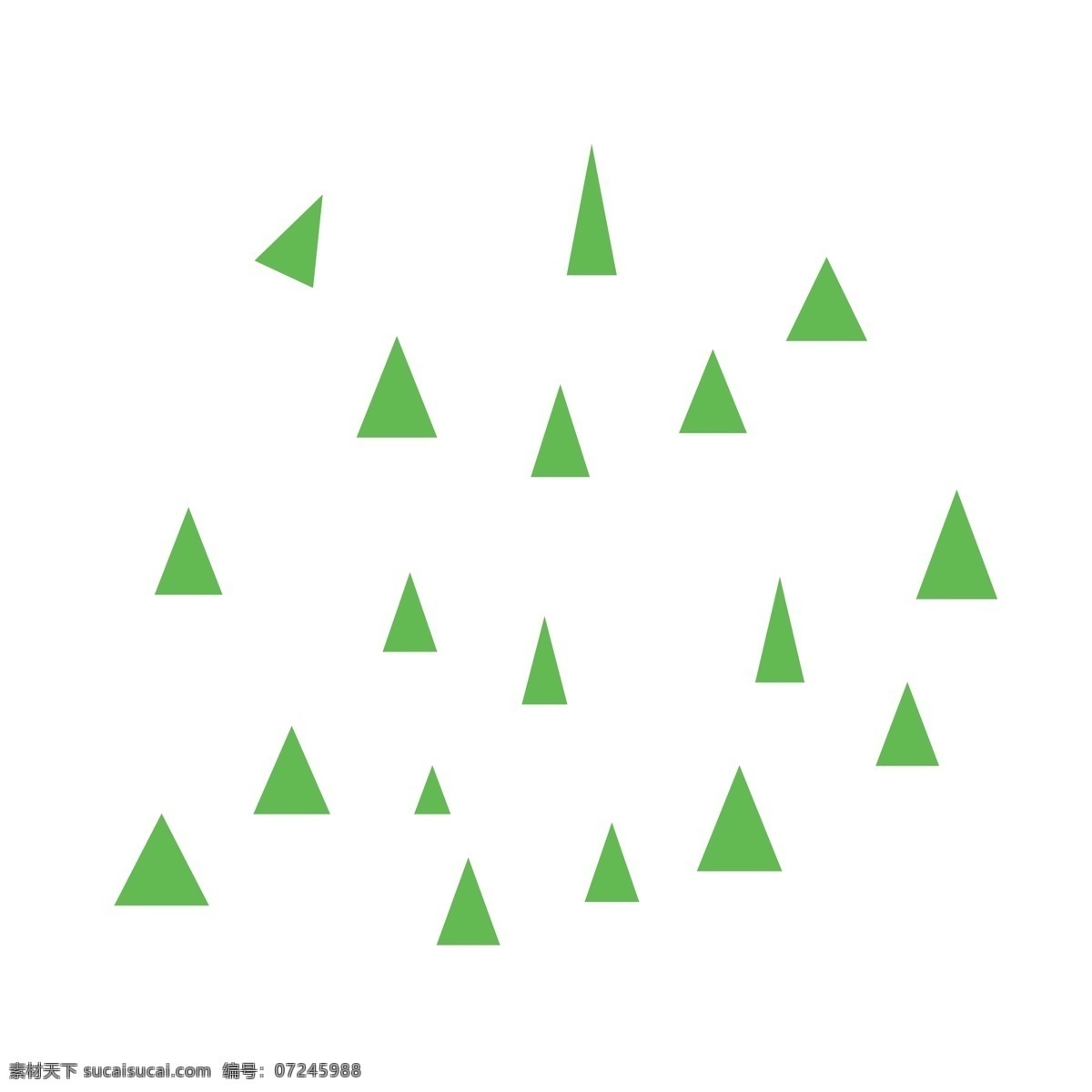 绿色 三角形 飞溅 漂浮 漂浮素材 免抠png