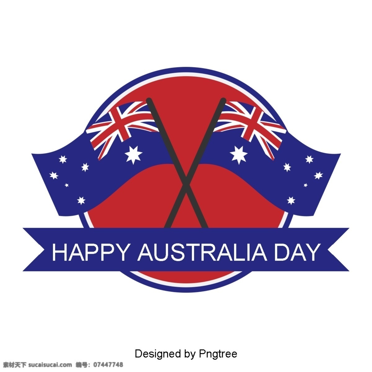 澳大利亚 国旗 旗帜 地图 蓝色 红色 星星 字体 澳大利亚日
