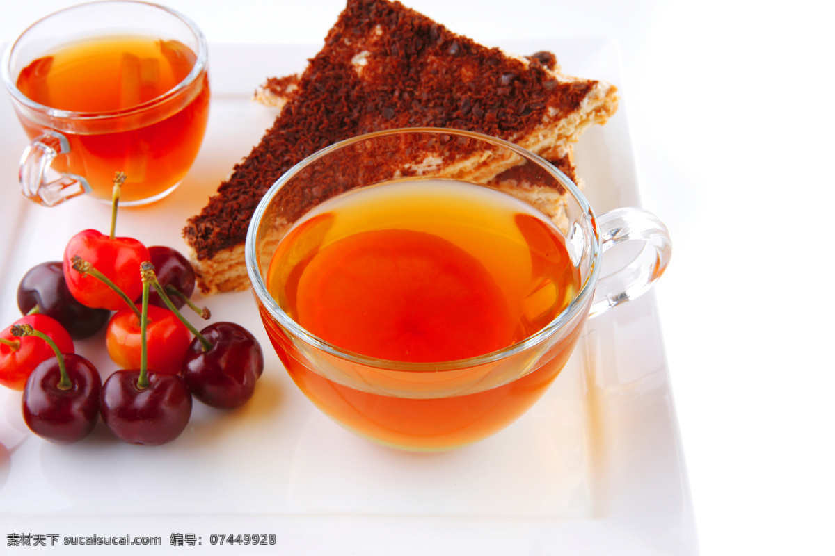 蛋糕 水果 花茶 樱桃 甜点 生日蛋糕图片 餐饮美食