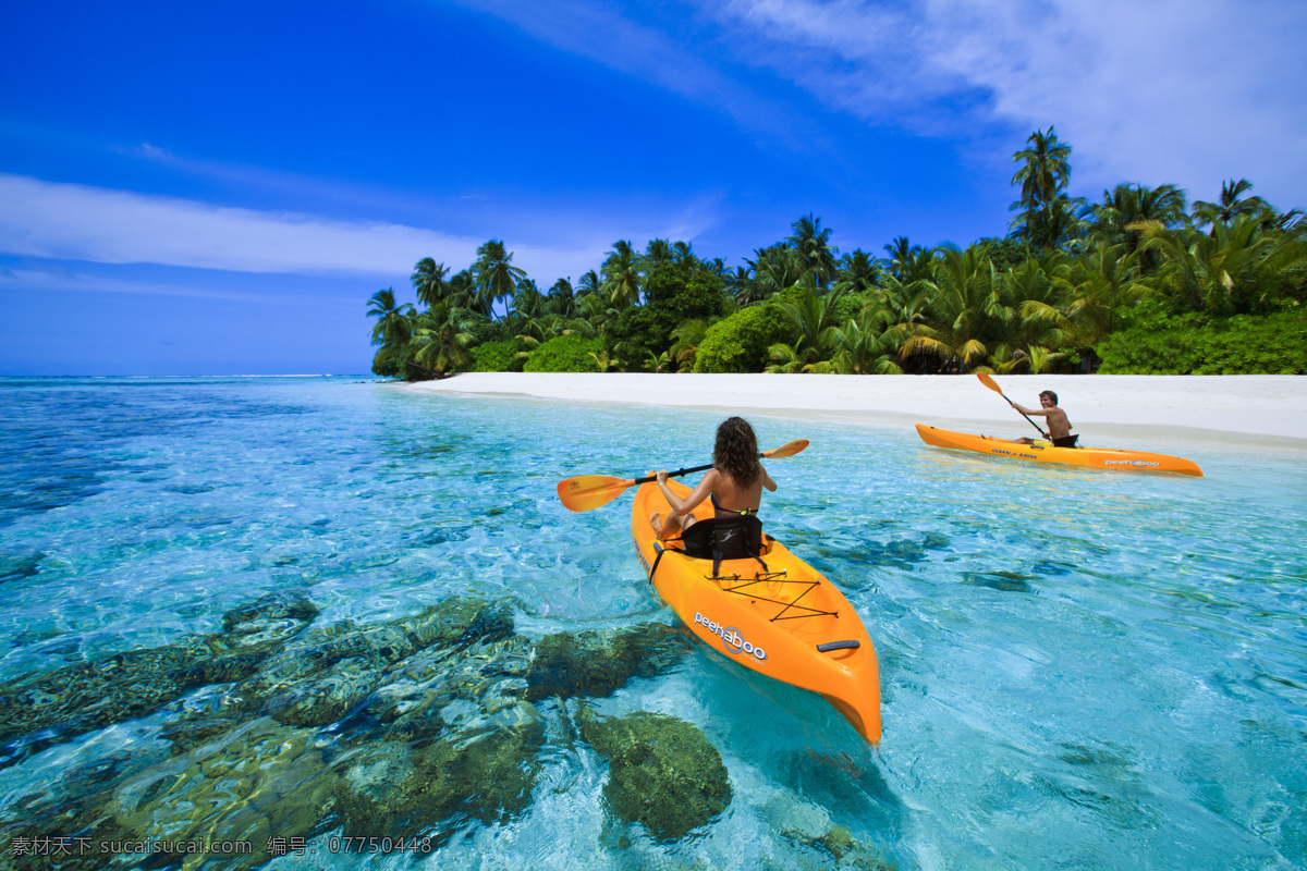 海上划皮划艇 东南亚 马来西亚 皮划艇 海洋 岛屿 度假 生活百科 娱乐休闲