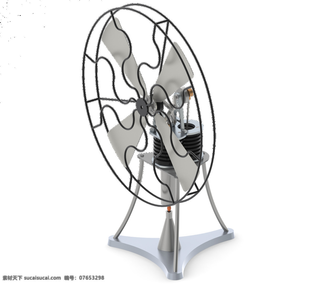 ko 斯特灵 发动机 风扇 ky免费下载 模型 3d模型素材 其他3d模型