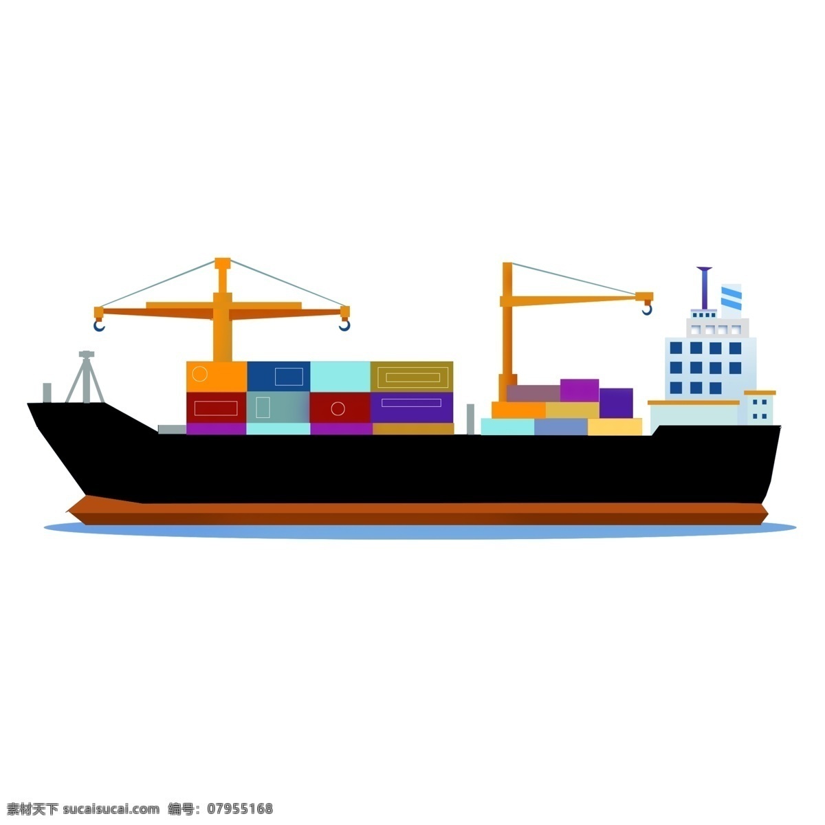 商用 高清 交通工具 大型 货轮 可商用 轮船