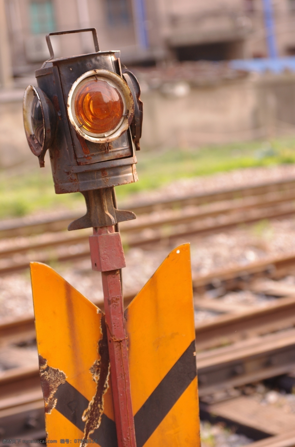 铁路信号灯 老铁路 信号 旧火车 信号灯 铁轨 交通工具 现代科技