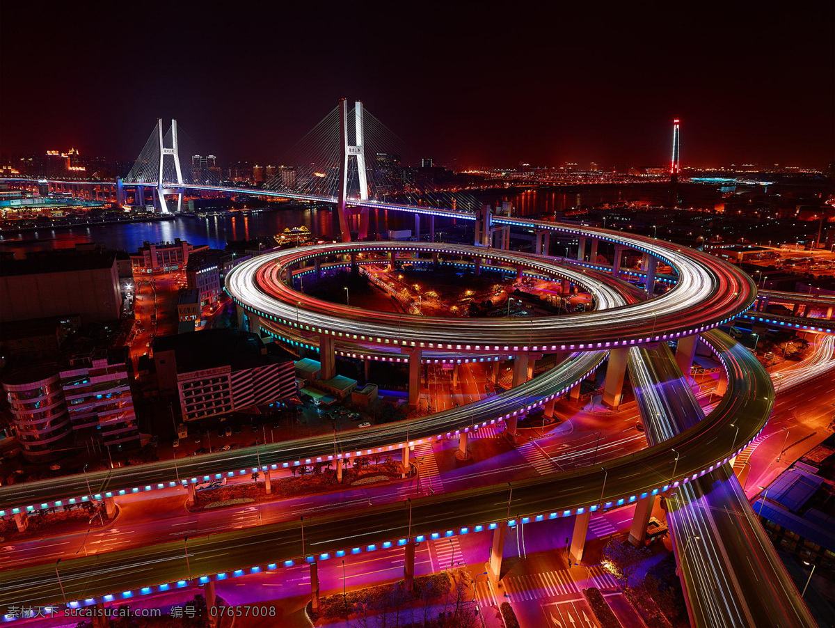 上海南浦大桥 南浦大桥 上海 桥梁 城市 夜景 旅游摄影 国内旅游