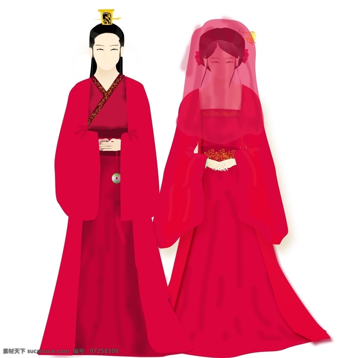 中外 婚礼 元素 古装 中式 结婚 中式结婚 新郎新娘 ps系列