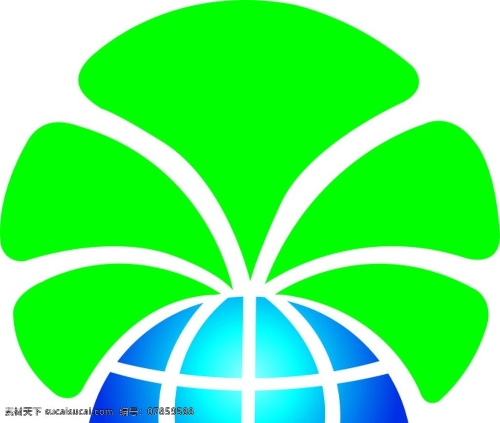 图标logo 图标 logo 绿叶标志 地球标志 标志图标 其他图标