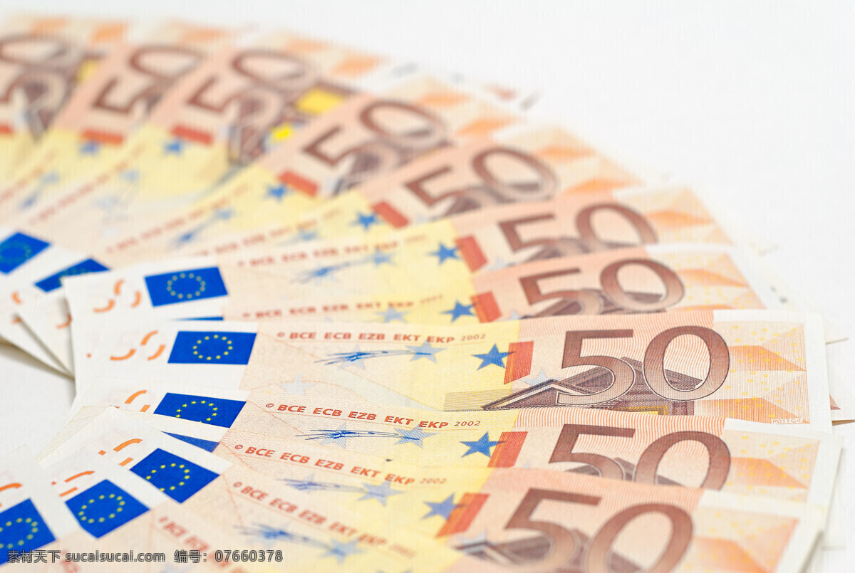 面值 扇形 摆放 欧元 外国纸币 外汇 金融 欧元纸币 外钞 钞票 纸币 现金 同面值的欧元 金融货币 商务金融