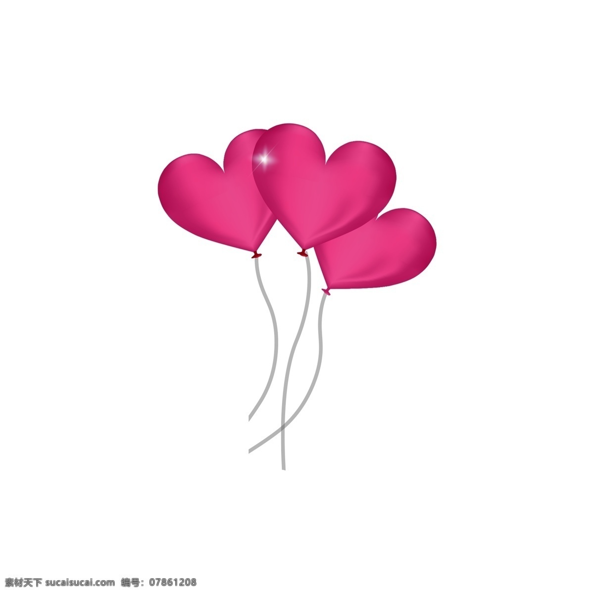 粉红色 气球 卡通 图案