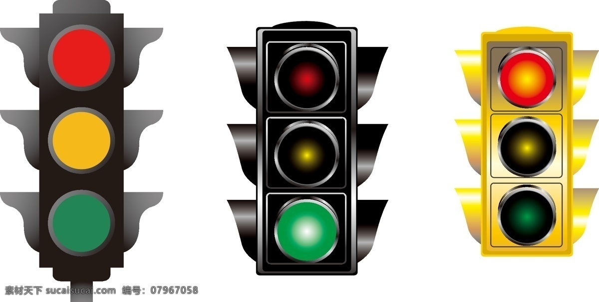 红绿灯 交通灯 红绿灯矢量 矢量 交通标示 标志图标 公共标识标志