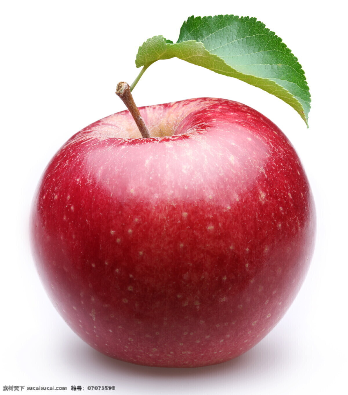 新鲜 红苹果 绿叶 树叶 苹果 新鲜水果 水果摄影 果实 苹果图片 餐饮美食