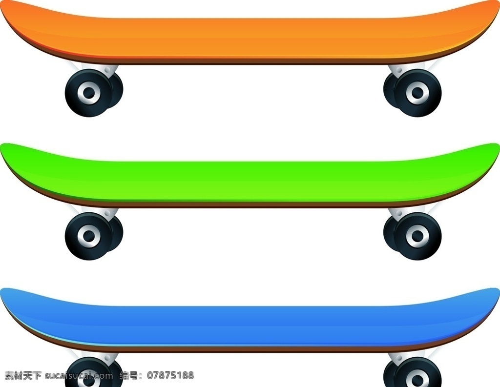 滑板车 运动滑板 四轮滑板 儿童滑板 矢量滑板 卡通滑板 滑板素材 卡通素材 矢量素材