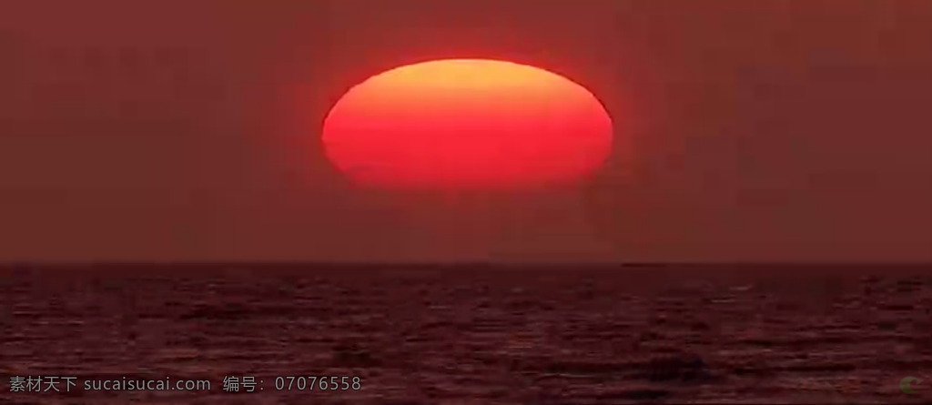 红色 日落 海边 特写 标 清 实拍 视频 黄昏 标清 实拍视频 自然风景