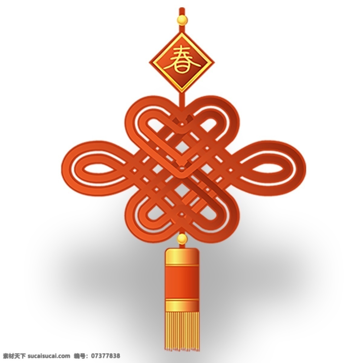 红色 创意 喜庆 中国结 元素 悬挂 纹理